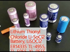 Batterie Li-SoCl2 au chlorure de lithium thionyle, LiSOCl2 ER14335 TL-4955, TL-5955, XL-055F