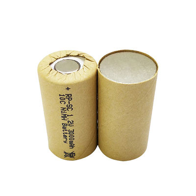 acheter Celle de batterie au nickel 10c sous-C SC3000mah 1.2 V Ni Mh batterie rechargeable online manufacture