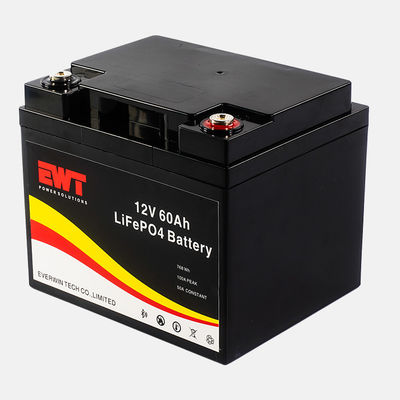 acheter Système solaire extérieur Rechargeable 12V Lithium LFP Batterie 12.8V 60Ah Lithium Fer Phosphate Batterie avec BMS online manufacture