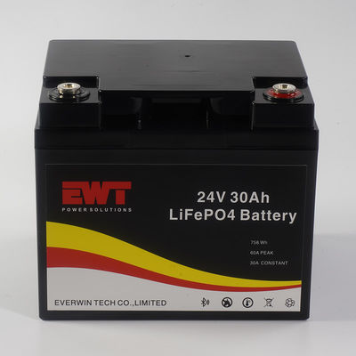 acheter Batterie industrielle au lithium-fer-phosphate de 24 V avec 30 A de courant de décharge continu maximum de -20°C à 45°C et certification CE fabrication en ligne