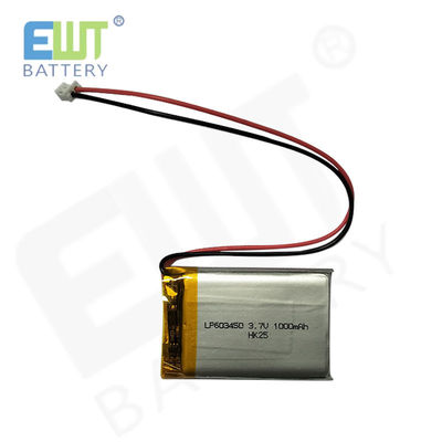 acheter Oem Odm Batterie polymère au lithium-ion prise en charge LP603450 3.7V 1000mAh online manufacture