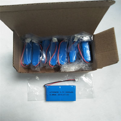 acheter LP703450 3.7V 2400mAh batterie rechargeable au lithium polymère pour le transport aérien ou maritime fabrication en ligne