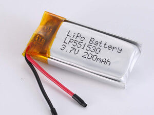 acheter LP551530 200 MAH batterie polymère au lithium d'argent avec 500 cycles Durée de vie du cycle pour l'industrie et le commerce -20°C à 45°C fabrication en ligne