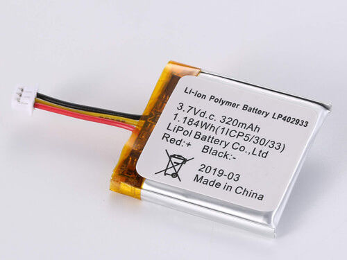 acheter Puissante batterie au lithium-ion LP402933 de 3,7 V 320 MAH avec 500 à 1000 cycles et une large plage de températures online manufacture