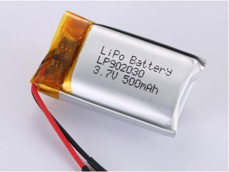 acheter LP902030 3,7V 500MAH LiPo Pack haute capacité CC/CV Méthode de charge et chimie des polymères de lithium online manufacture
