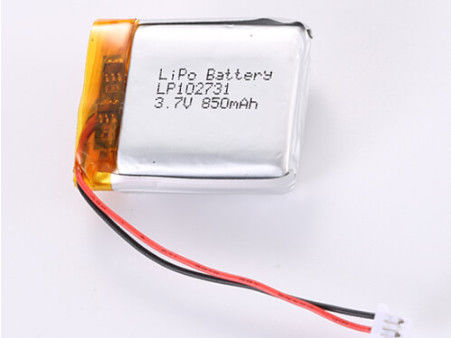 acheter Prise en charge OEM/ODM 3.7V 850MAH JST Connecteur Batterie polymère au lithium LP102731 -20°C à 60°C Pour des performances élevées online manufacture