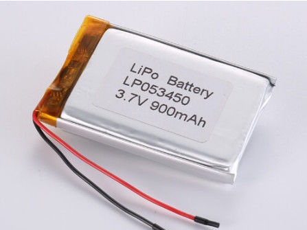 acheter LP053450 3,7V 900MAH batterie au lithium-ion fabricants Composition chimique Polymère au lithium à haute capacité LiPo Pack Température de décharge -20°C à 60°C online manufacture