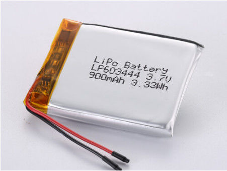 acheter LP603444 3,7V 900MAH batterie au lithium-ion fabricants de taille de pièce batterie au lithium polymère de catégorie A pour appareils rechargeables online manufacture