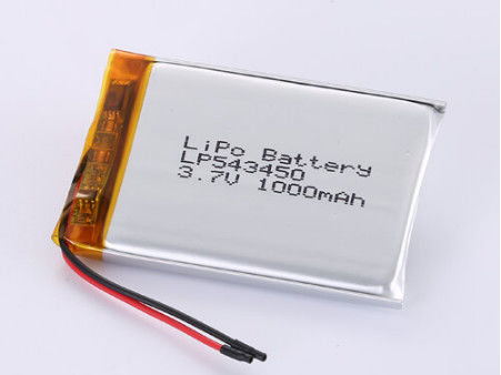 acheter LP543450 3,7V 1000MAH Les fabricants de batteries au lithium-ion Le taux de décharge Oui et 1C Le taux de décharge maximal Batterie au lithium polymère pour applications à bouton online manufacture