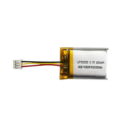Lp702535 3,7v 600mah Matériau de l'anode de la batterie au lithium polymère lipo