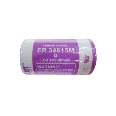 ER34615m Pile au lithium primaire 14500mAh Li Socl2 3,6V
