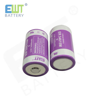 14500mAh 3.6v Cellule de batterie au lithium-ion cylindrique ER34615M Pour le compteur d'eau