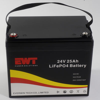 IFR32650 24V 25Ah LiFePO4 batterie pour les véhicules électriques et les applications de sécurité