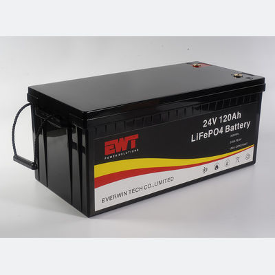 Batterie rechargeable portable de 24V 120Ah avec terminal T8 personnalisé