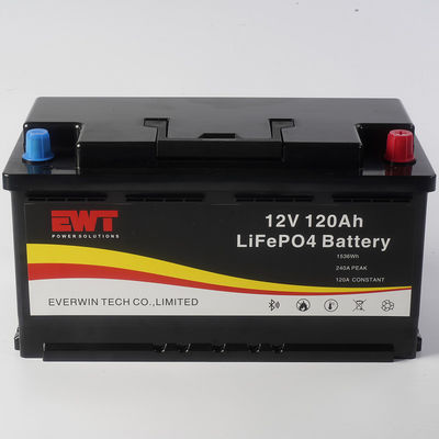 Longue durée 12V 120AH Lifepo4 Pack de batterie pour le système solaire