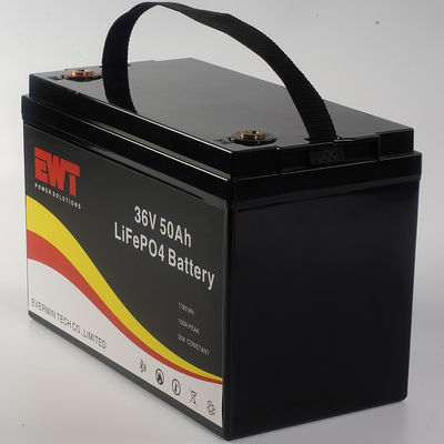 Équipement de nettoyage de haute sécurité Lifepo4 batterie 36V 50Ah avec longue durée de fonctionnement