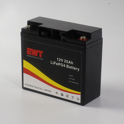 Batterie au lithium fer phosphate 12.8V 25ah Lifepo4 pour le système solaire