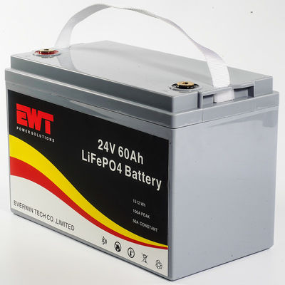 EWT 24V 60AH Lifepo4 Pack de batterie Pack de motos électriques