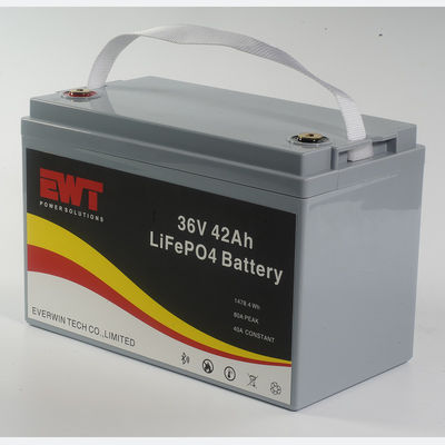 Pack de batterie Lifepo4 en plastique 36V 42AH pour le stockage d'énergie de BBQ extérieur