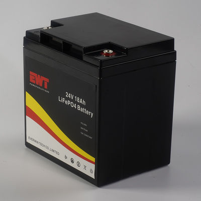 Batterie portable au lithium-fer-phosphate de 24V 18Ah avec conception prismatique pour une sécurité environnementale et une longue durée de vie