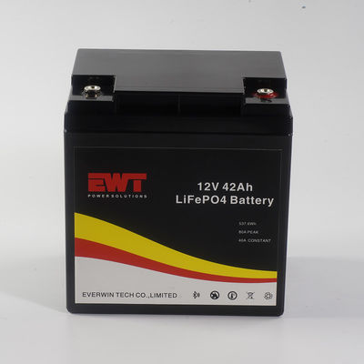 EWT Lifepo4 12V 42AH Pack de batterie haute sécurité et longue durée de vie pour le système de stockage d'énergie à domicile