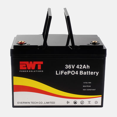 Module de batterie LiFePO4 à haute capacité 36V 50Ah au lithium-fer-phosphate à tension nominale de 51.2V