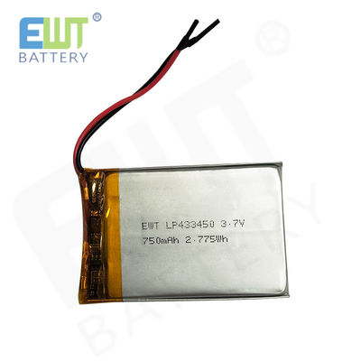 LP433450 3.7V 750mAh Li-polymère pile électrique avec protection contre les décharges