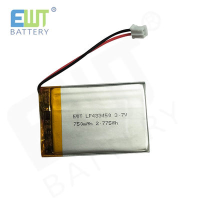 Certifications IEC62133 Batterie au lithium polymère LP433450 Caractéristiques de sécurité Pack de protection contre les surcharges Modèle 1S1P