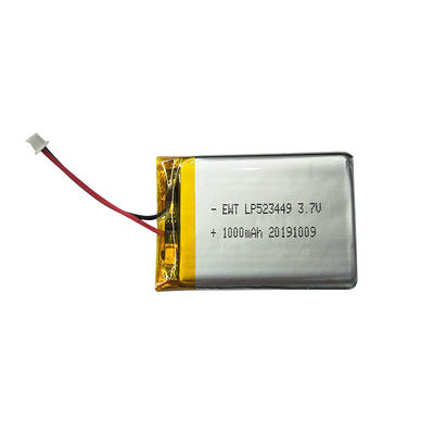 LP523449 3.7V 1000mAh batterie au lithium polymère avec PCM