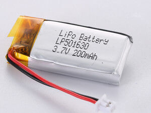 3.7V 200MAH 1S1P Modèle d'assemblage de la batterie au lithium polymère avec garantie de 12 mois et matières toxiques