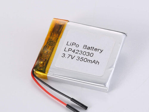 LP423030 3,7V 350MAH Batterie polymère au lithium de longue durée pour appareils rechargeables -20 à 45 degrés Celsius