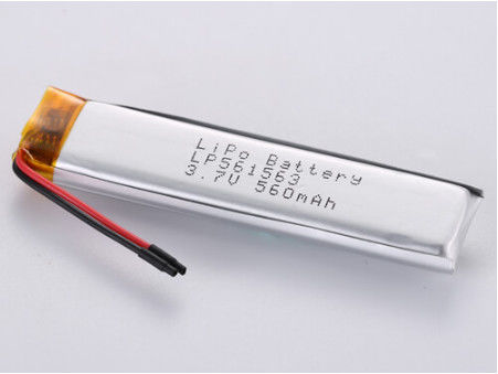 3.7V 560MAH JST Type de connecteur Batterie rechargeable au lithium polymère avec courant de décharge 1C Léger et durable