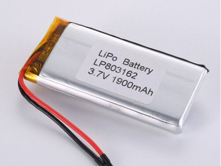 LP803162 3.7V 1900mah batteries au lithium-ion fabricants LiPo de grande capacité avec Soft Pack inclus