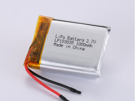LP103035 3,7V 1000mah batterie au lithium-ion fabricants, Soft Pack batterie rechargeable au lithium polymère protection contre la surcharge