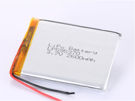 LP595370 3.7V 2600MAH Batterie rechargeable 1 an de durée de vie Polymère au lithium pour la compatibilité OEM