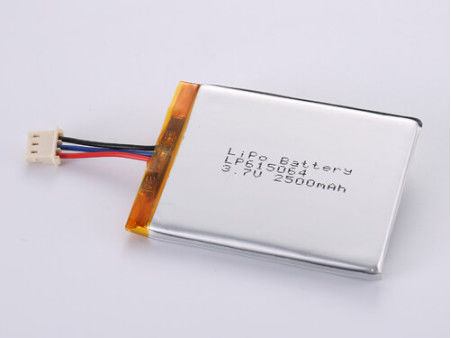 2500 MAH Les fabricants de batteries Li-Ion, LP615064 3,7V Lipo batterie pour les besoins du client