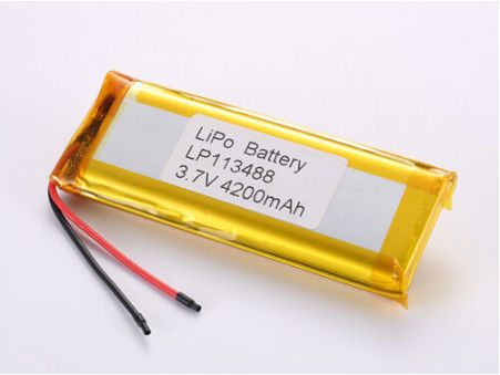 LP113488 3,7V 4200 MAH batterie au lithium-ion fabricants batterie rechargeable au lithium polymère à connecteur personnalisé