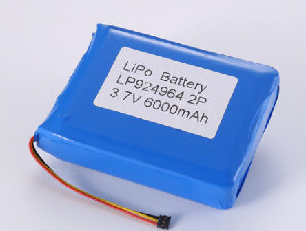 3.7V 6000MAH Batterie Li-Ion Les fabricants, OEM et ODM Batterie polymère au lithium 2-3 heures de charge