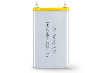 LP985880 de qualité industrielle 3,7V 6000MAH Les fabricants de batteries Li-Ion avec un temps de charge de 2 à 3 heures et un support OEM / ODM
