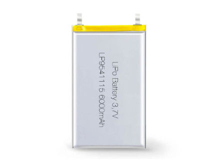 Autres matériaux d'anode 3.7V 6000MAH batterie rechargeable au lithium polymère avec options personnalisables et support OEM/ODM