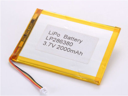 LP286380 3,7V 2000MAH Les fabricants de batteries Li-Ion Protéger et charger les surcharges pour les environnements exigeants