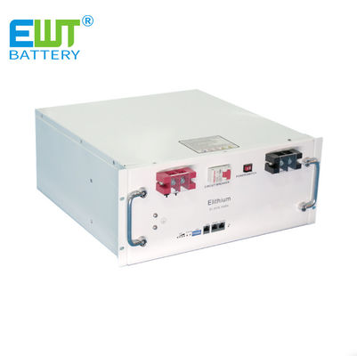 Batterie de stockage d'énergie solaire photovoltaïque à domicile Rackmount Batterie de stockage d'énergie solaire photovoltaïque à domicile 48V Lithium Iron Phosphate Battery Pack avec une portée de fonctionnement de -20 à 60 °C
