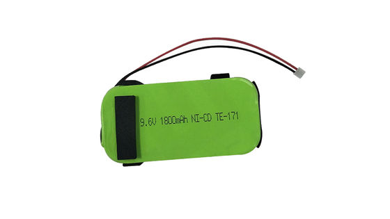 NI-CD batterie au nickel-cadmium avec une capacité de 9,6 V 1800 MAH et un courant de charge maximal de 0,5 A